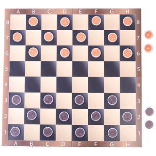 Магнитная шахматная доска (мобильная) с набором шашек 58 х 58 см