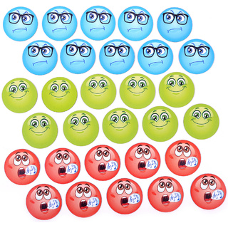 Набор магнитных смайликов (красный, зеленый и голубой)*