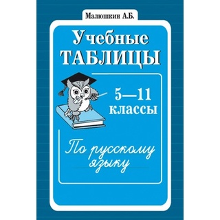 Учебные таблицы по русскому языку 5-11 классы