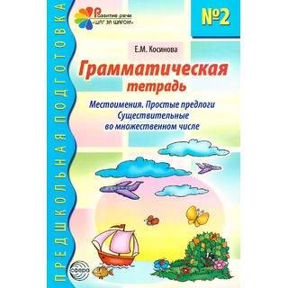 Грамматическая тетрадь № 2. Местоимения Простые предлоги Существительные во мн. числе (2023) Цветная