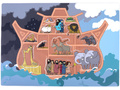 Магнитное развивающее пособие: "Библейские сюжеты: Ноев ковчег"