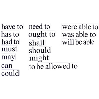 Набор магнитных карточек "Modal verbs" (маленький размер) (остатки)